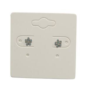 925 Sterling Silver Flower Stud Earrings Round Cut CZ Posts SRUCK Signed